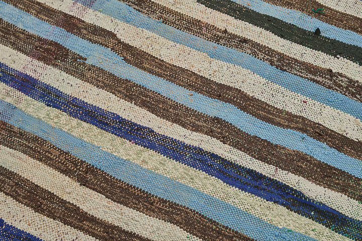 4x8 Handmade Vintage Chaput Kilim Rug - 51833