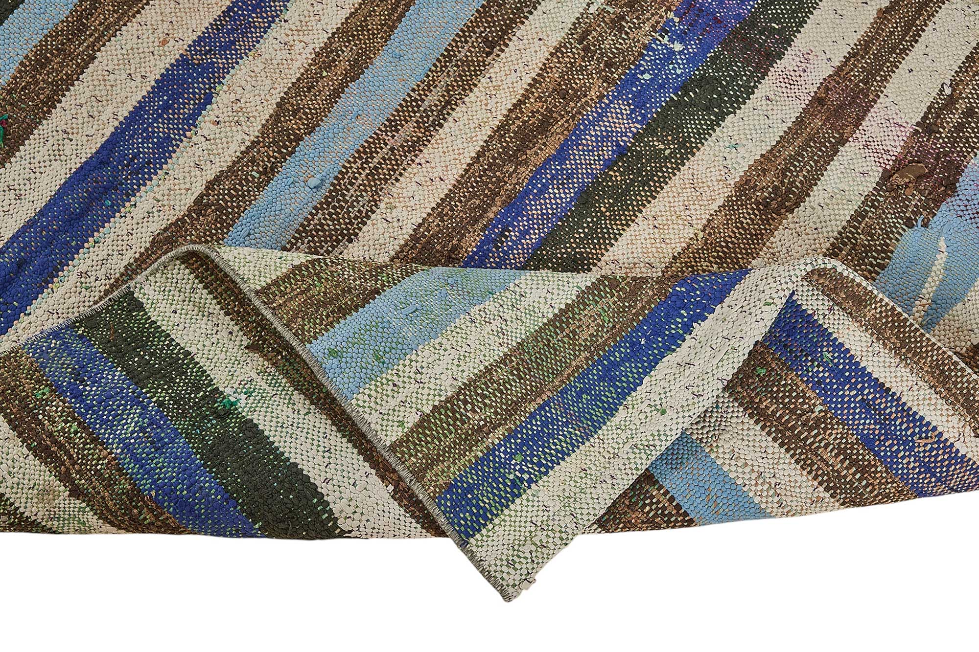 4x8 Handmade Vintage Chaput Kilim Rug - 51833