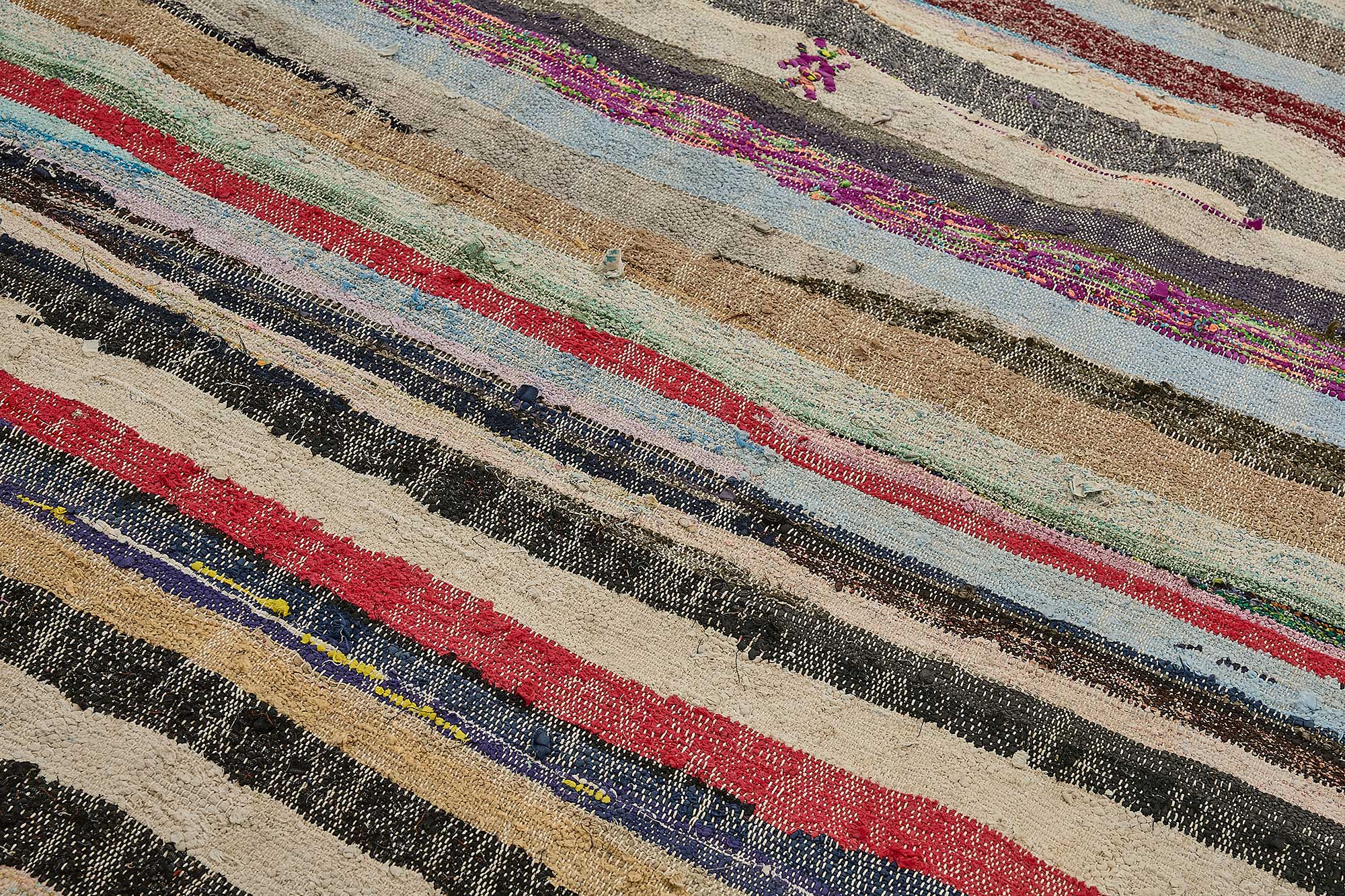 6x9 Handmade Vintage Chaput Kilim Rug - 51835