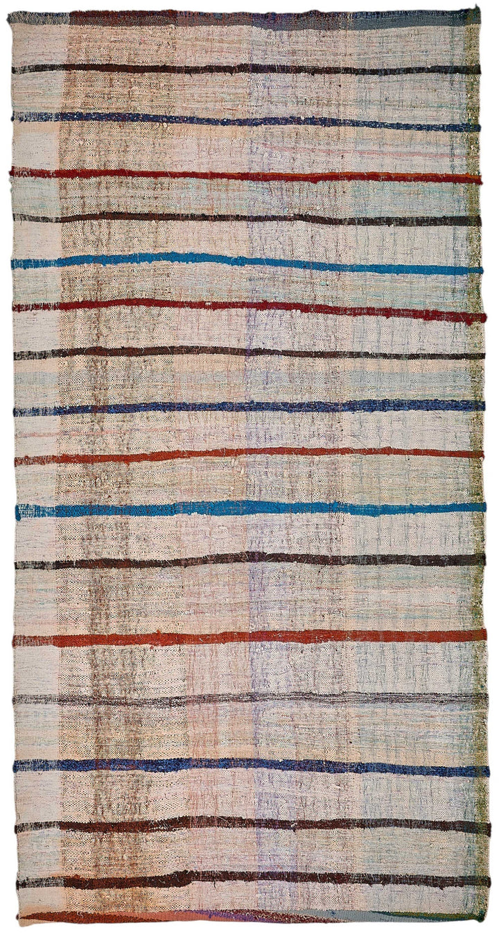 9x11 Handmade Vintage Chaput Kilim Rug - 51836