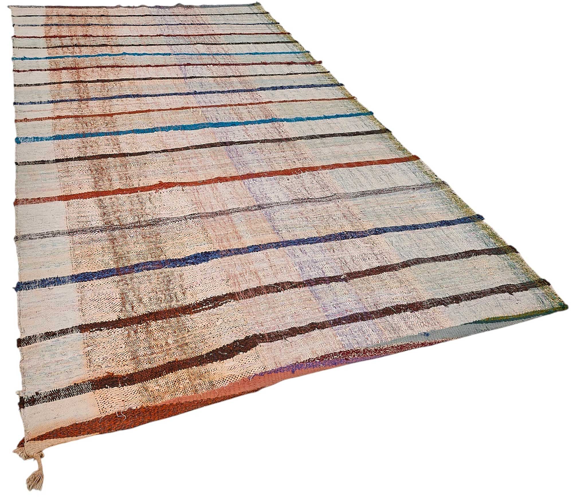 9x11 Handmade Vintage Chaput Kilim Rug - 51836