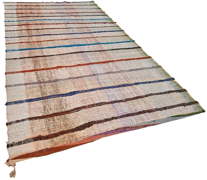 9x11 Handmade Vintage Chaput Kilim Rug - 51836