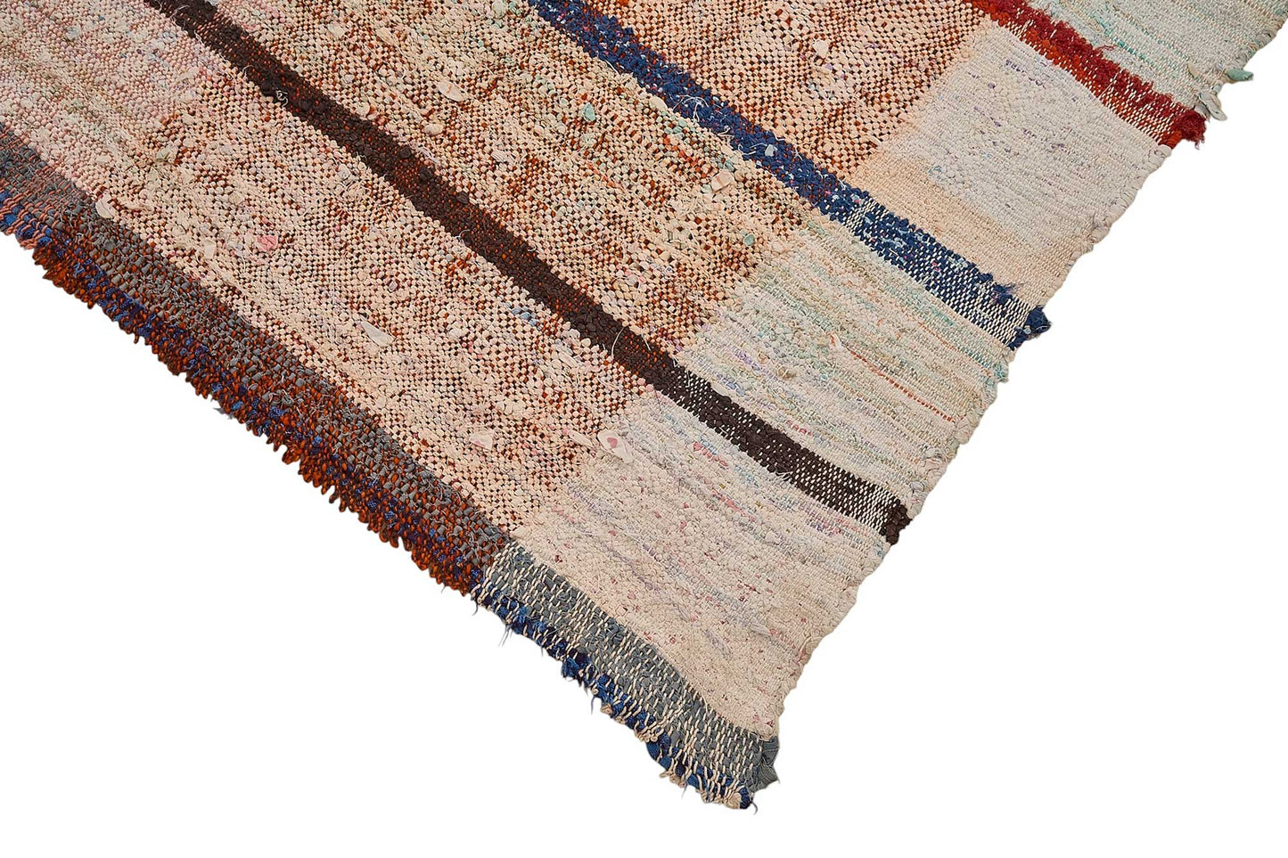 9x11 Handmade Vintage Chaput Kilim Rug - 51836