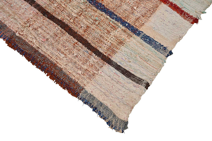 9x11 Handmade Vintage Chaput Kilim Rug - 51836
