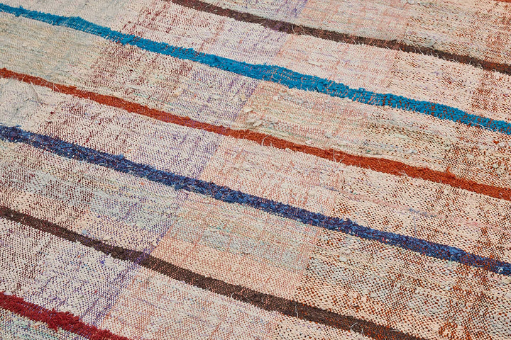 9x11 Handmade Vintage Chaput Kilim Rug - 51836