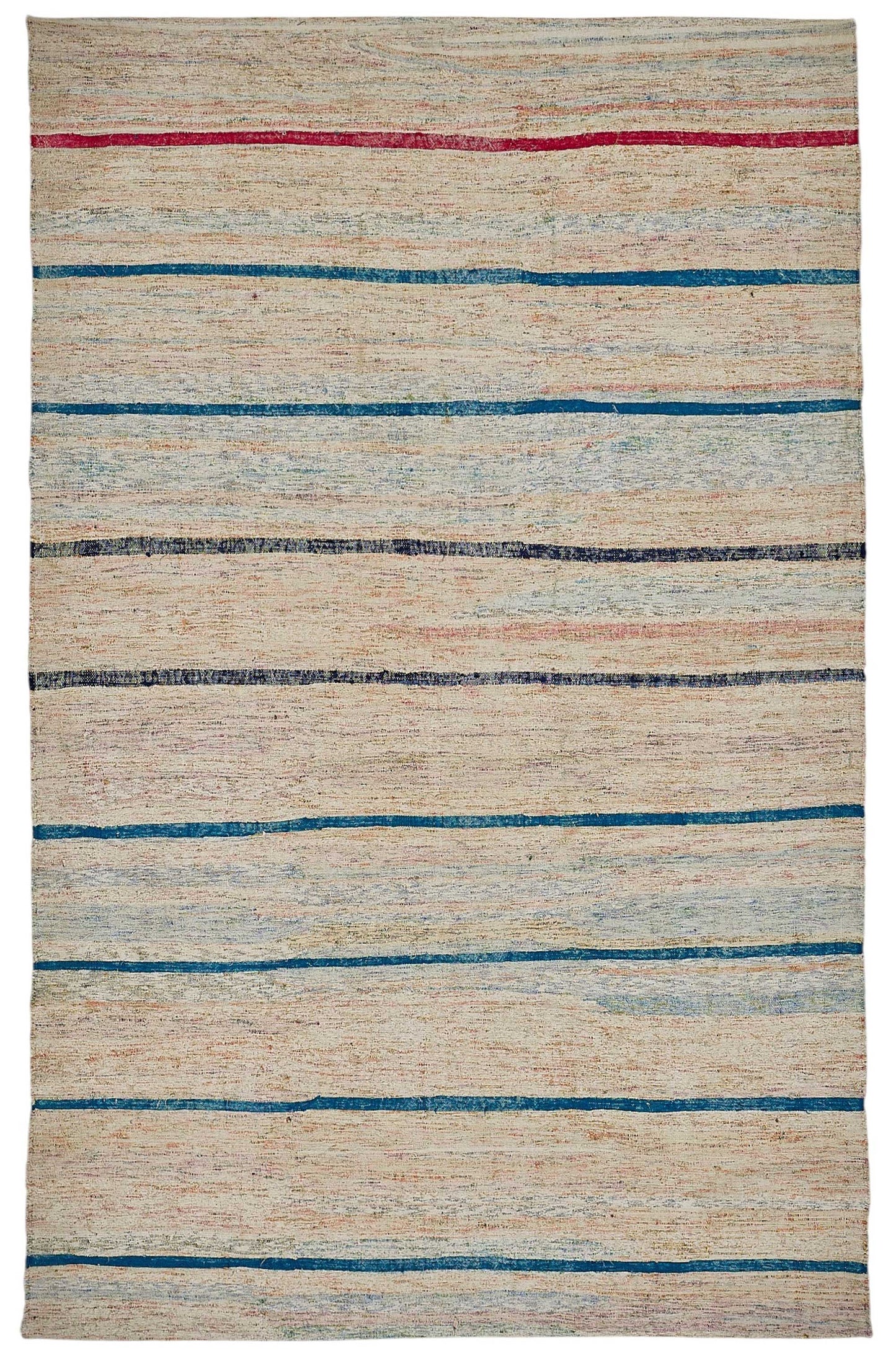 6x10 Handmade Vintage Chaput Kilim Rug - 51838