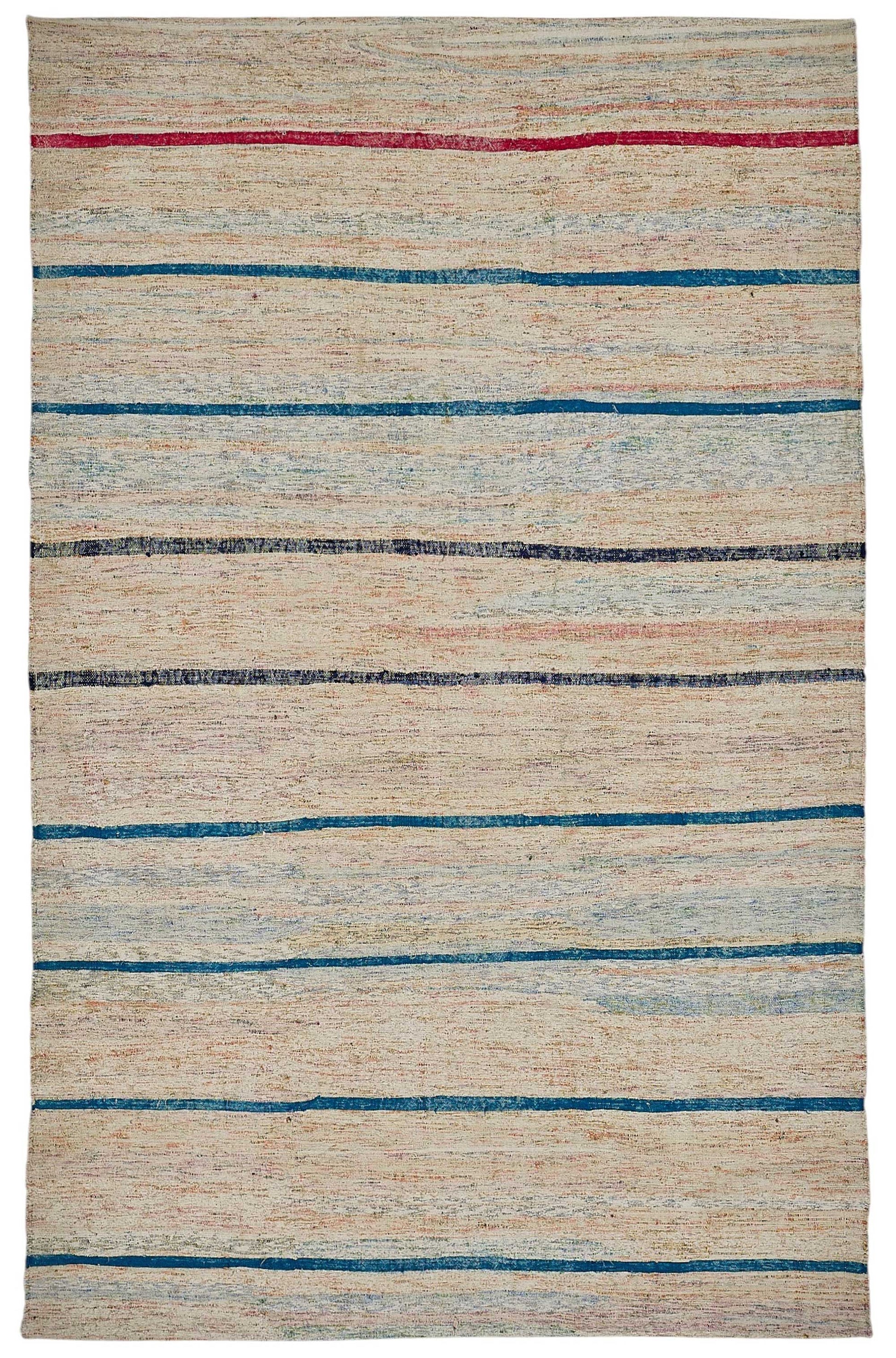 6x10 Handmade Vintage Chaput Kilim Rug - 51838