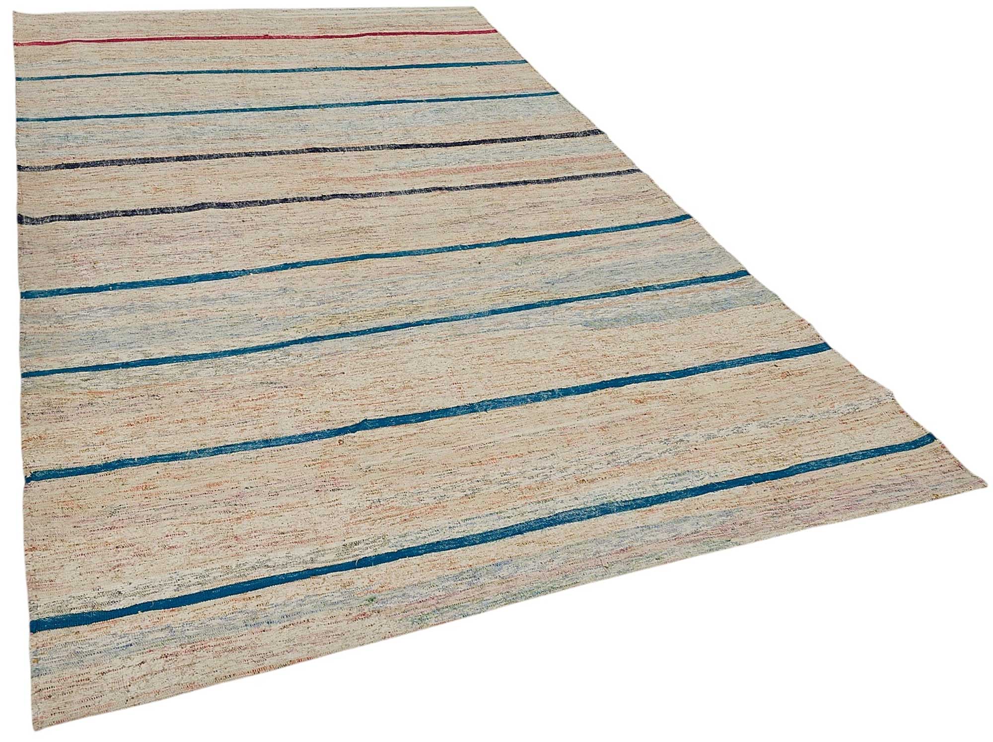 6x10 Handmade Vintage Chaput Kilim Rug - 51838