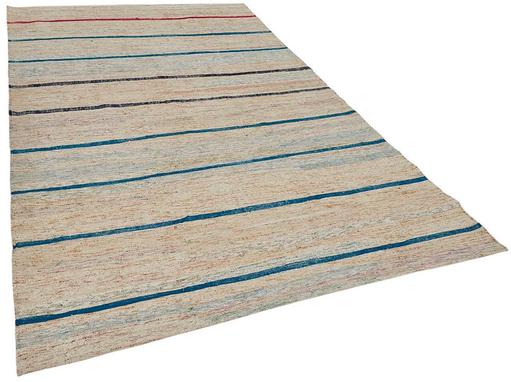 6x10 Handmade Vintage Chaput Kilim Rug - 51838