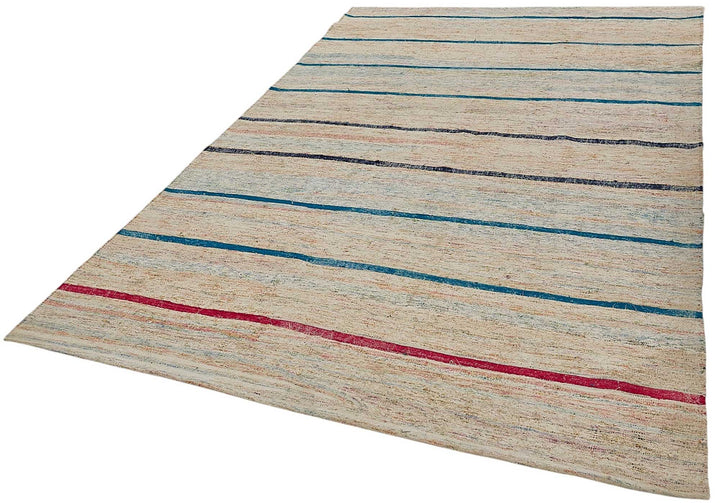6x10 Handmade Vintage Chaput Kilim Rug - 51838