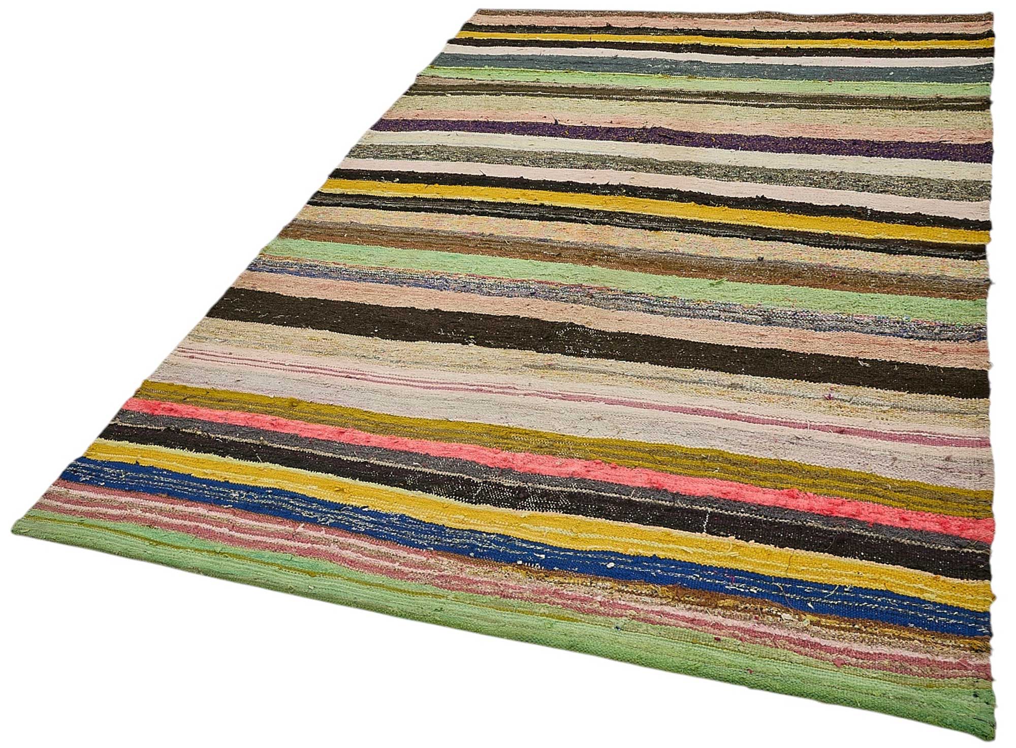 5x9 Handmade Vintage Chaput Kilim Rug - 51839