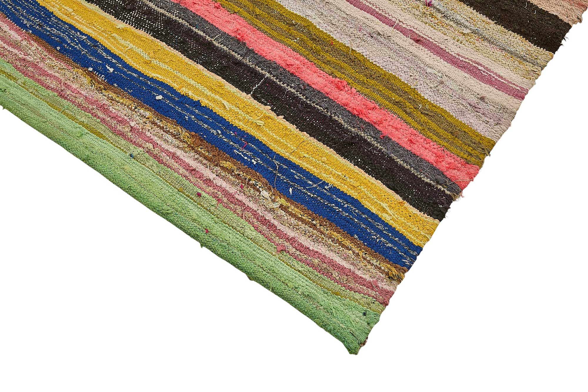5x9 Handmade Vintage Chaput Kilim Rug - 51839