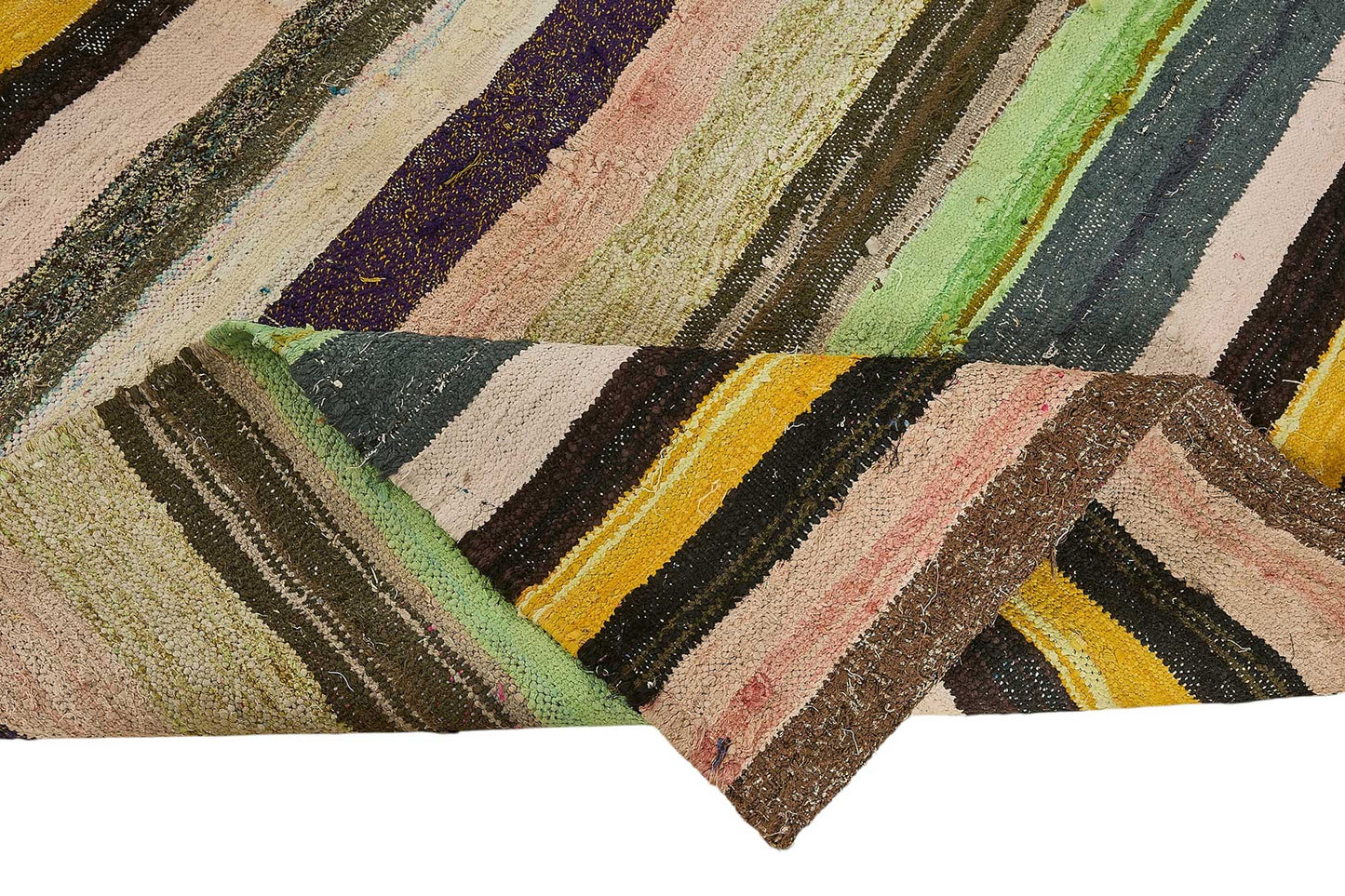 5x9 Handmade Vintage Chaput Kilim Rug - 51839