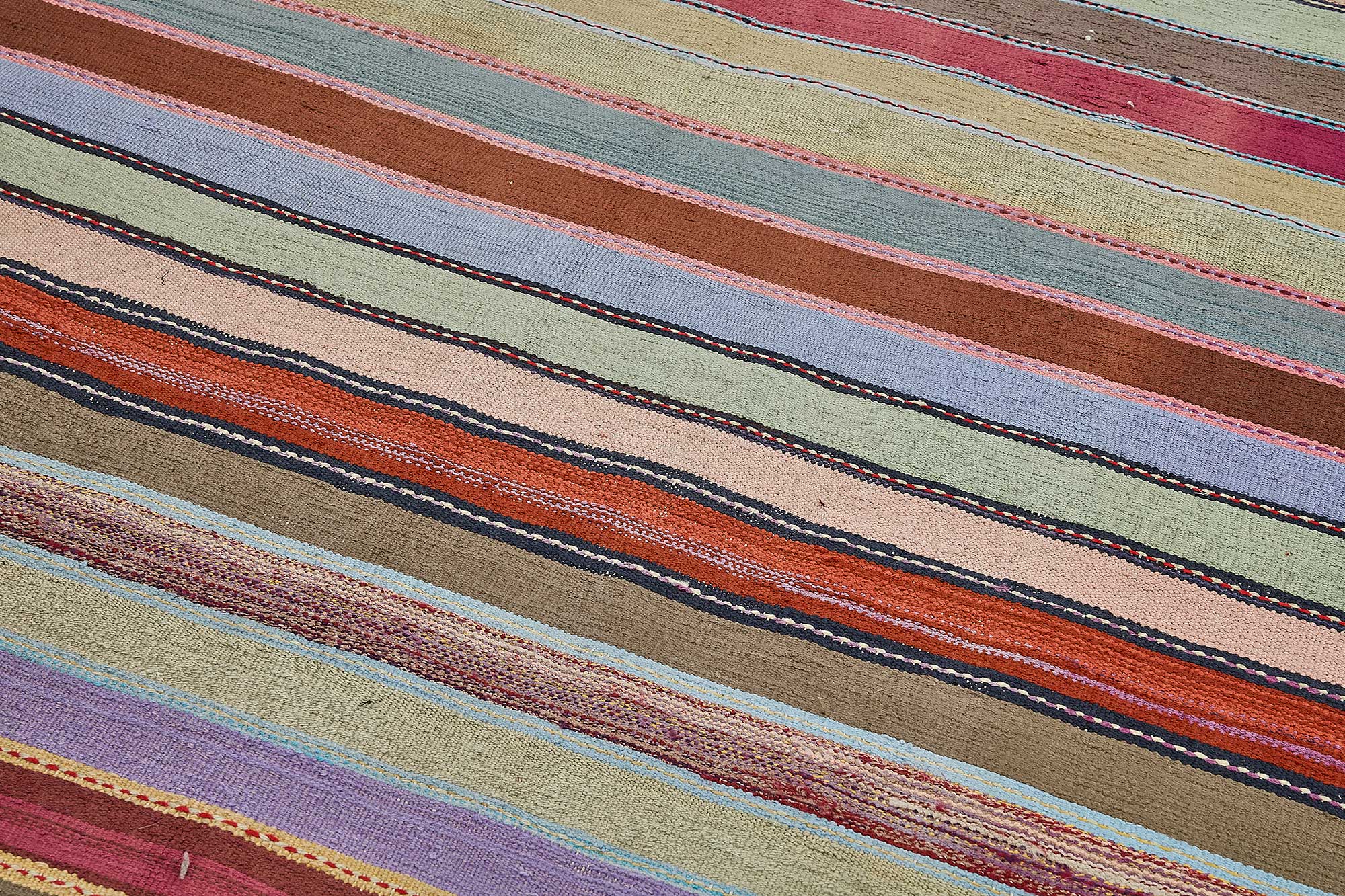 5x9 Handmade Vintage Chaput Kilim Rug - 51840