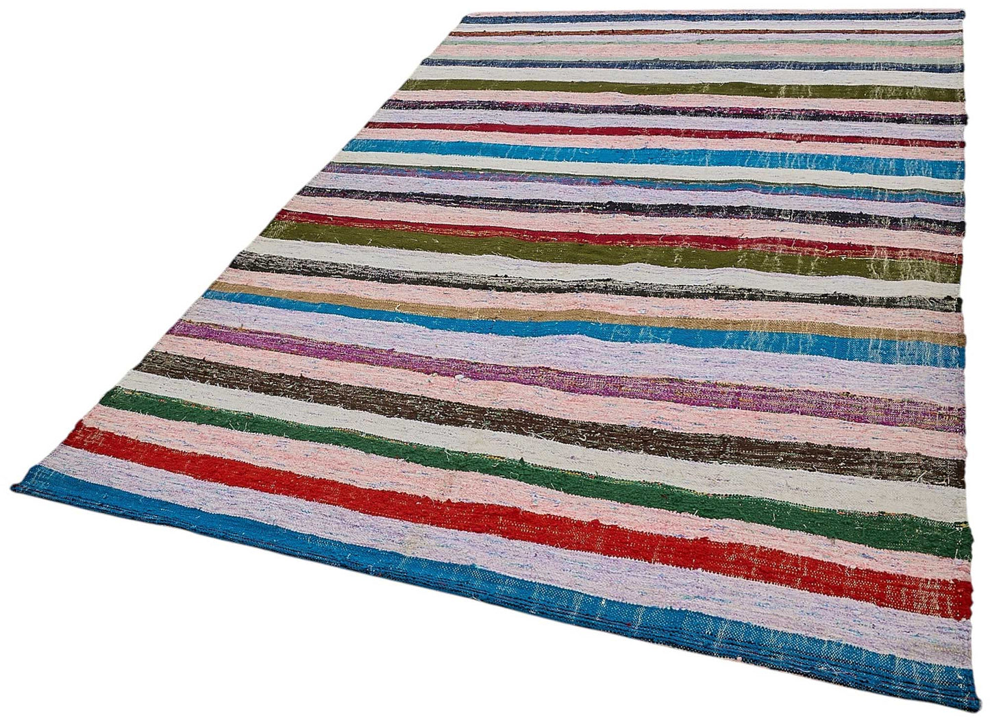 6x10 Handmade Vintage Chaput Kilim Rug - 51841