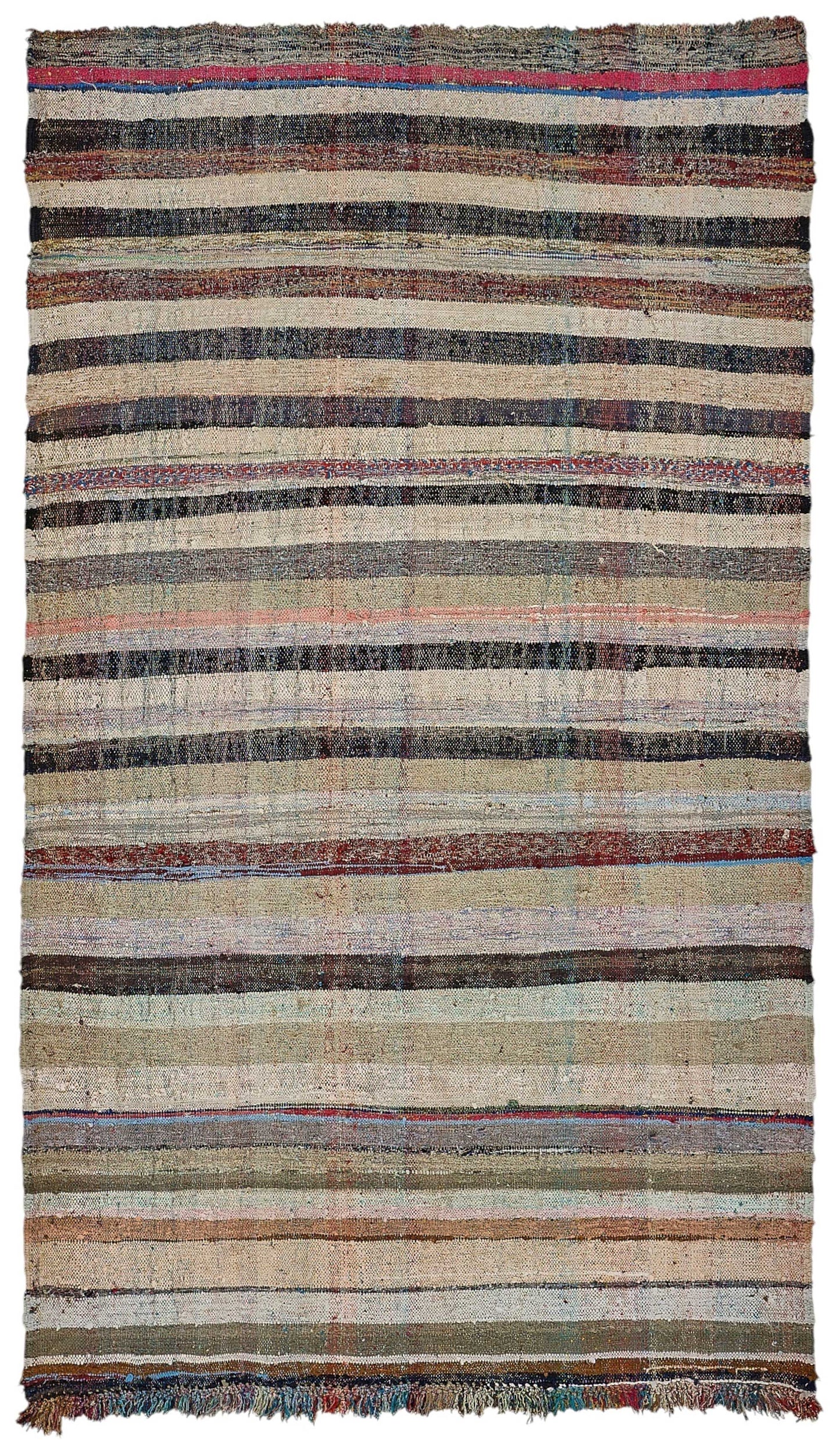 6x10 Handmade Vintage Chaput Kilim Rug - 51842