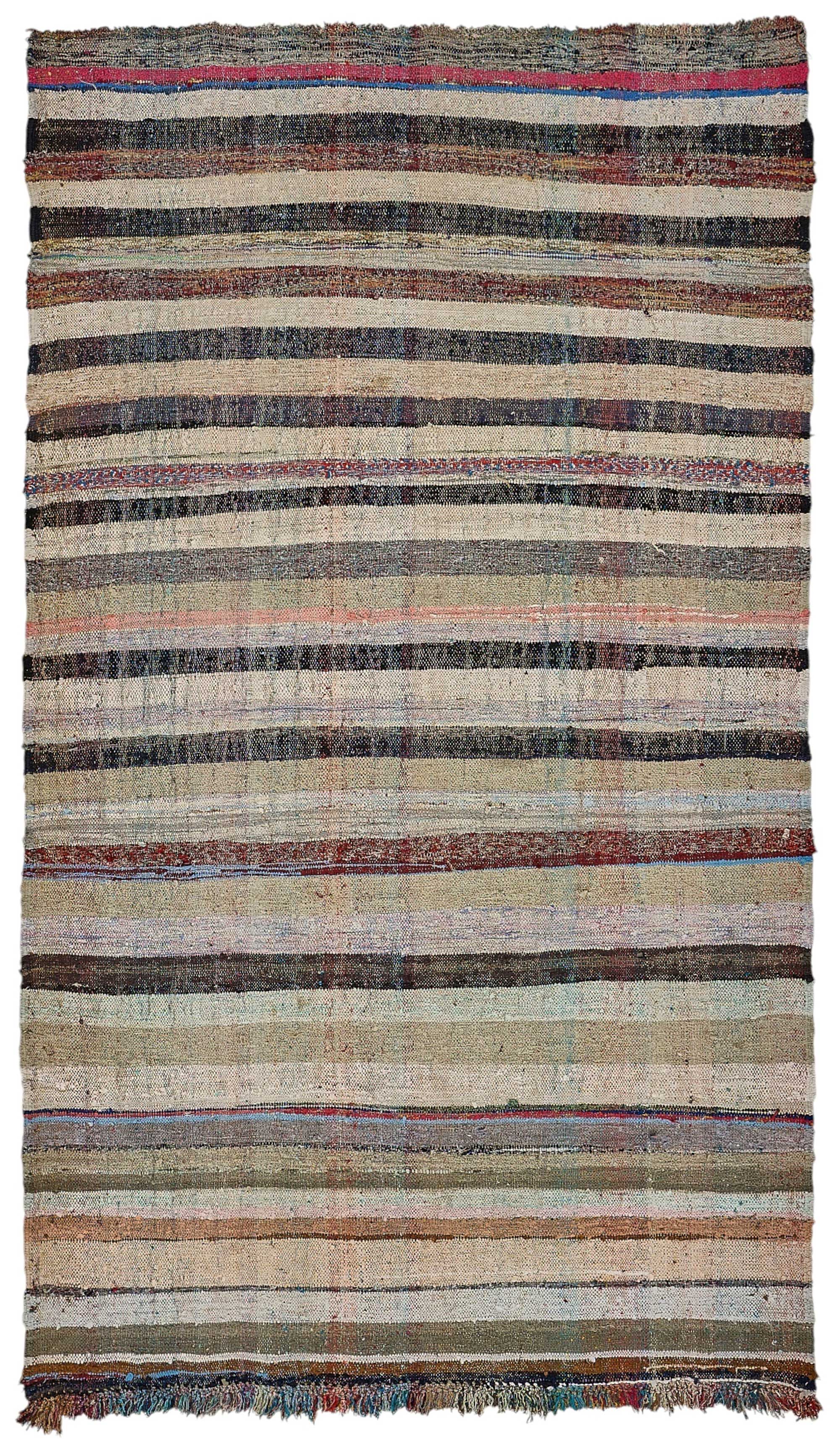 6x10 Handmade Vintage Chaput Kilim Rug - 51842