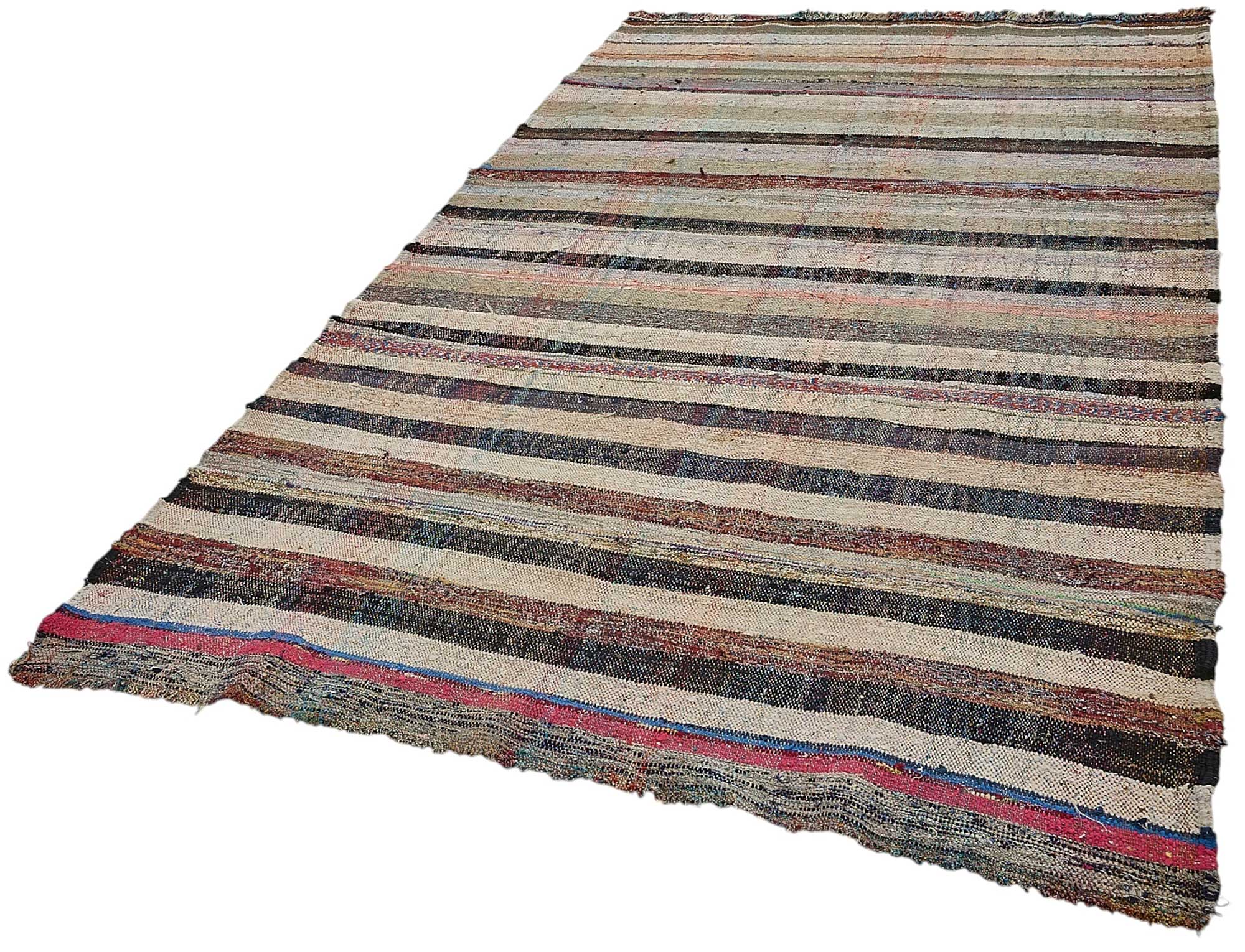 6x10 Handmade Vintage Chaput Kilim Rug - 51842