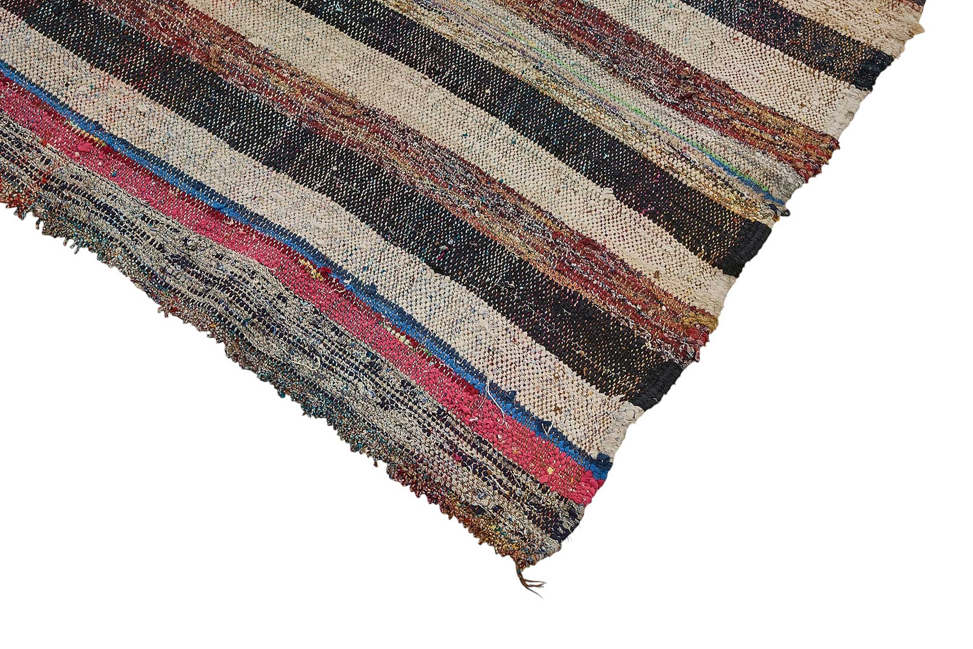 6x10 Handmade Vintage Chaput Kilim Rug - 51842