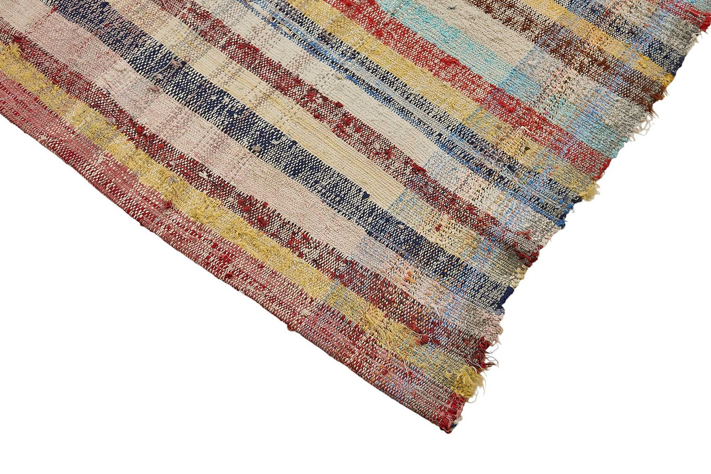 6x8 Handmade Vintage Chaput Kilim Rug - 51844