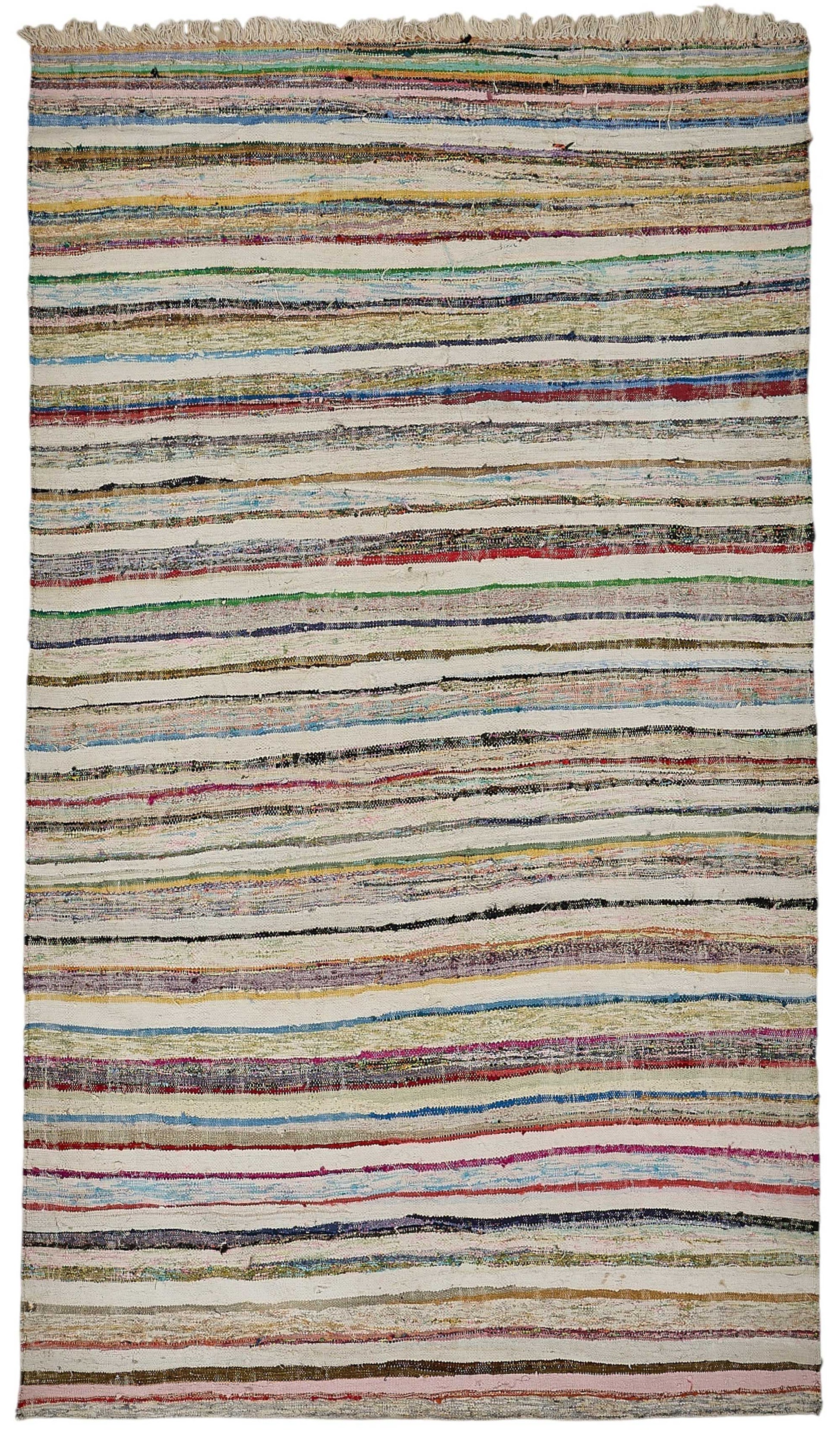 6x10 Handmade Vintage Chaput Kilim Rug - 51845