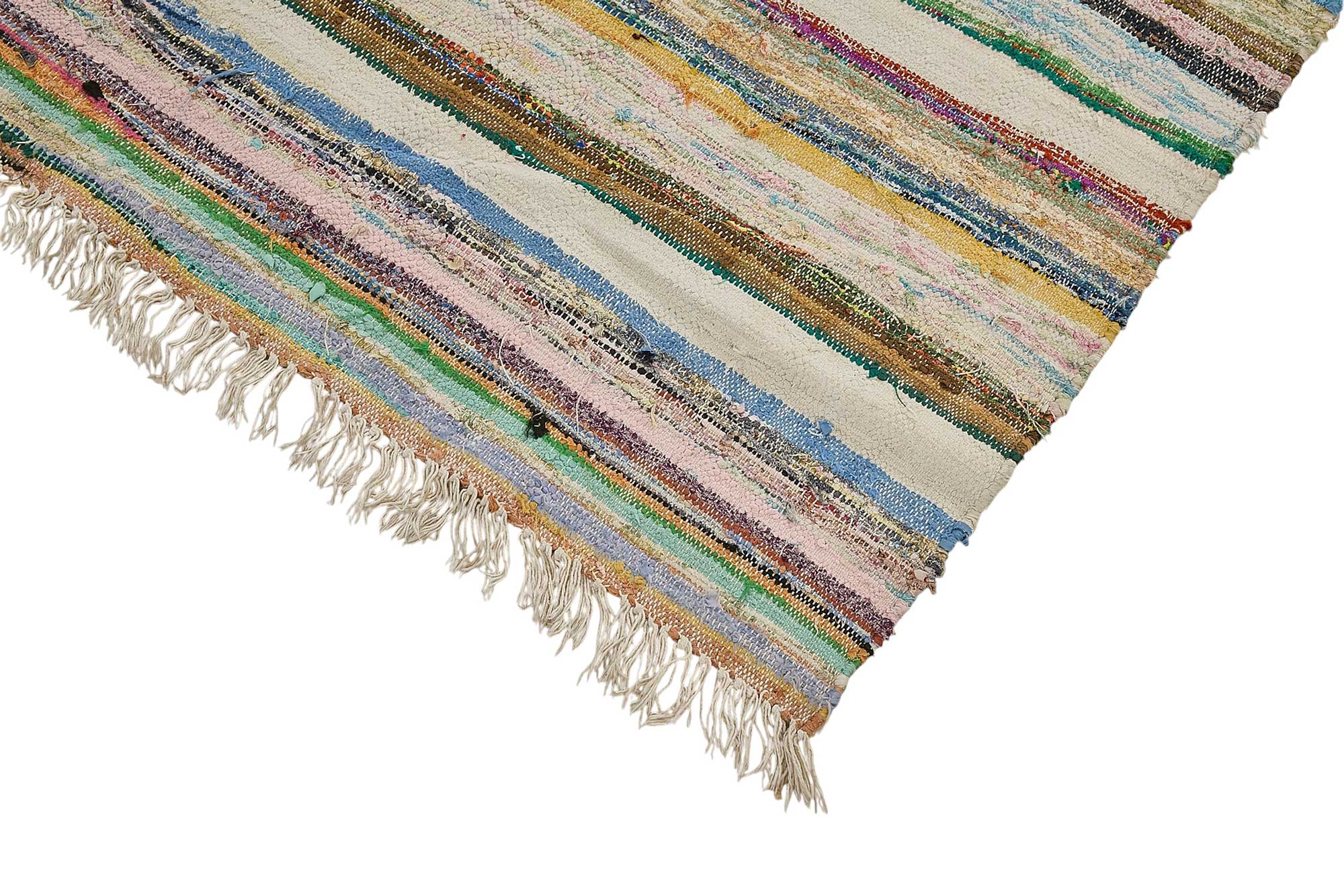 6x10 Handmade Vintage Chaput Kilim Rug - 51845