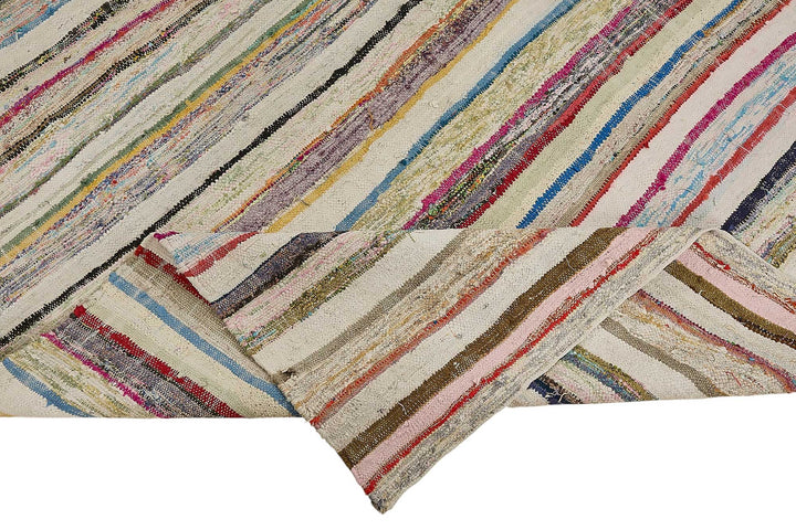 6x10 Handmade Vintage Chaput Kilim Rug - 51845