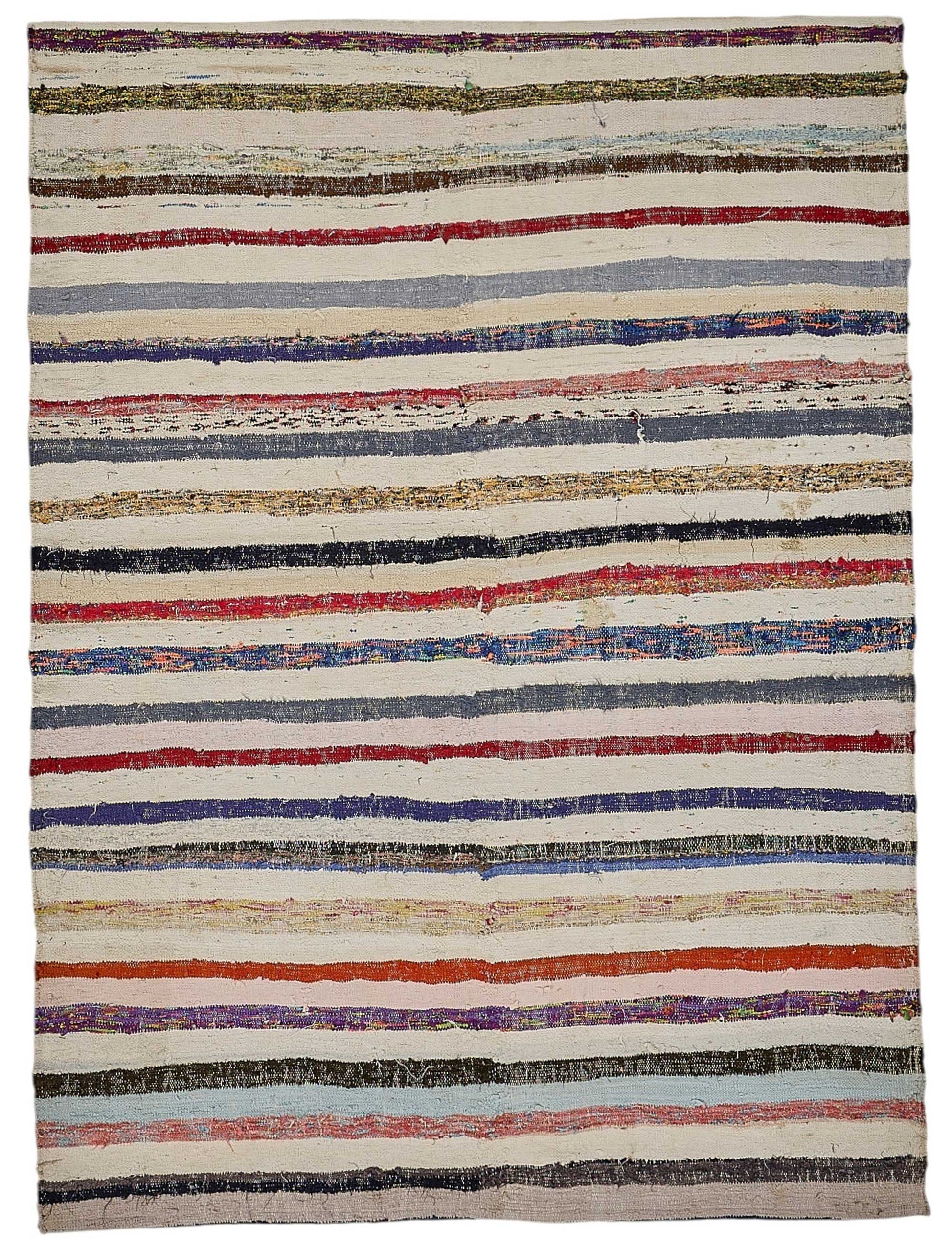 6x8 Handmade Vintage Chaput Kilim Rug - 51846
