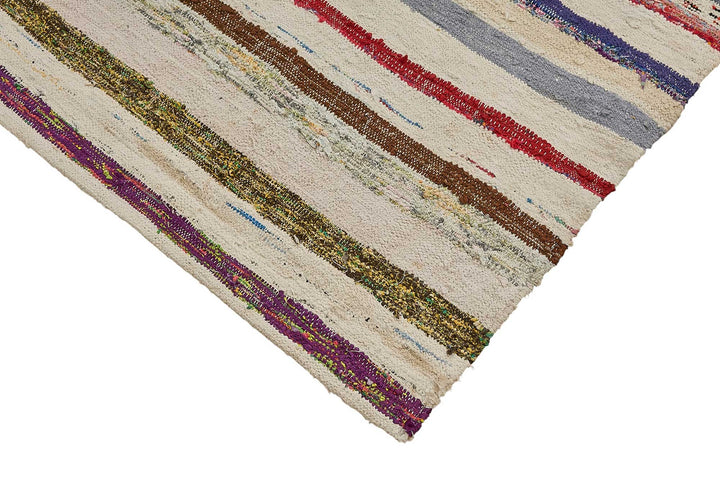 6x8 Handmade Vintage Chaput Kilim Rug - 51846