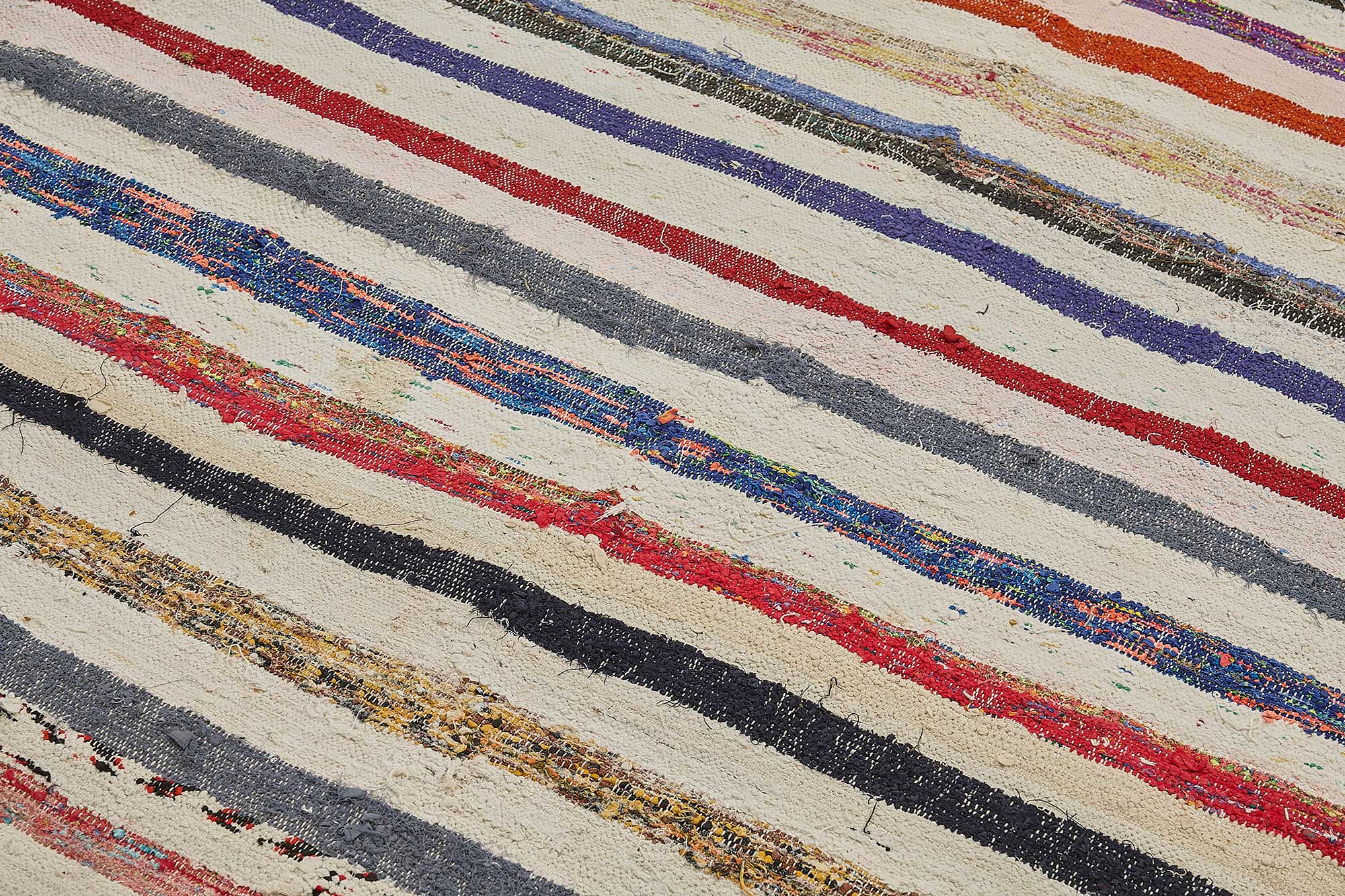 6x8 Handmade Vintage Chaput Kilim Rug - 51846