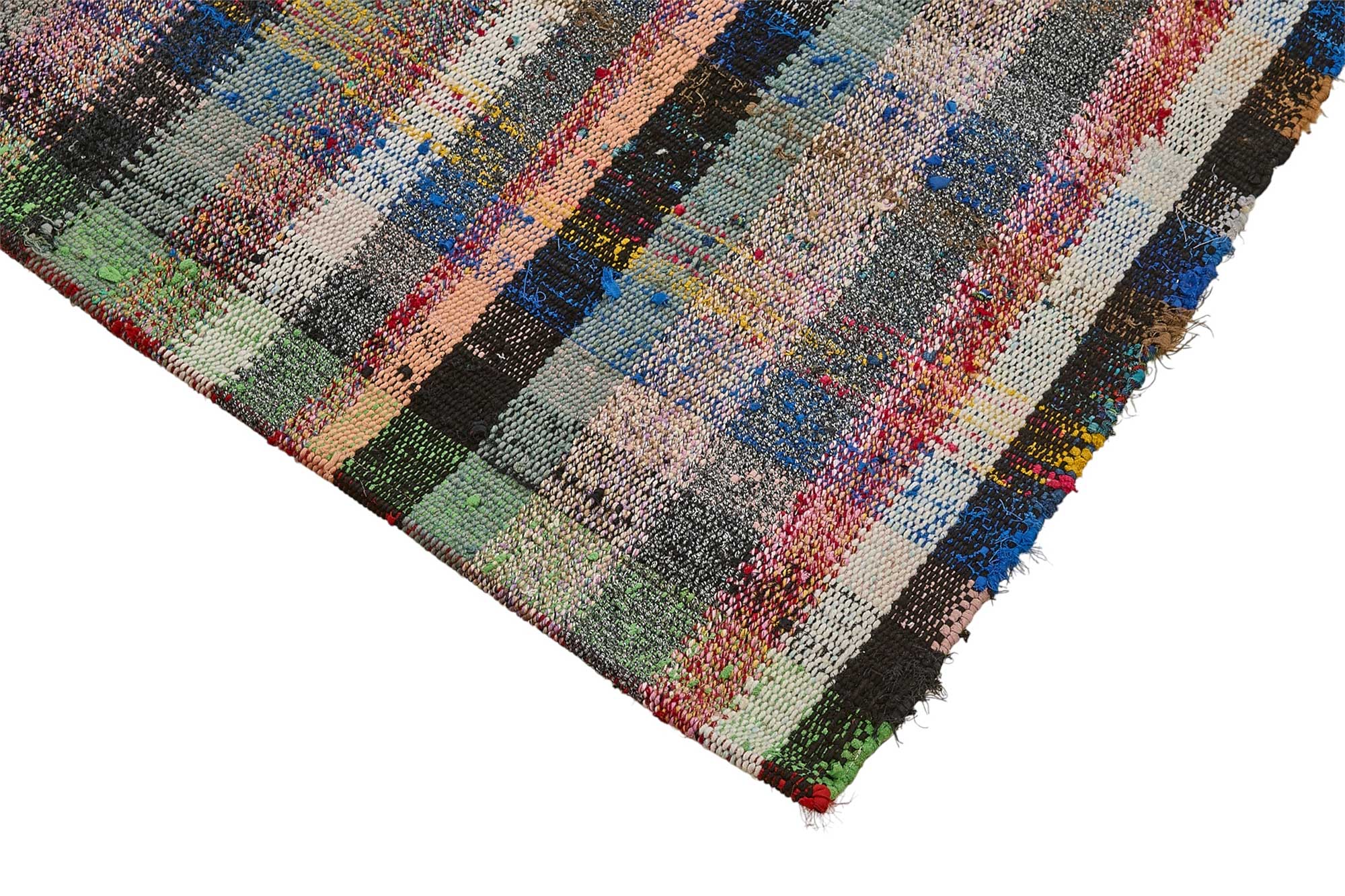 6x9 Handmade Vintage Chaput Kilim Rug - 51847