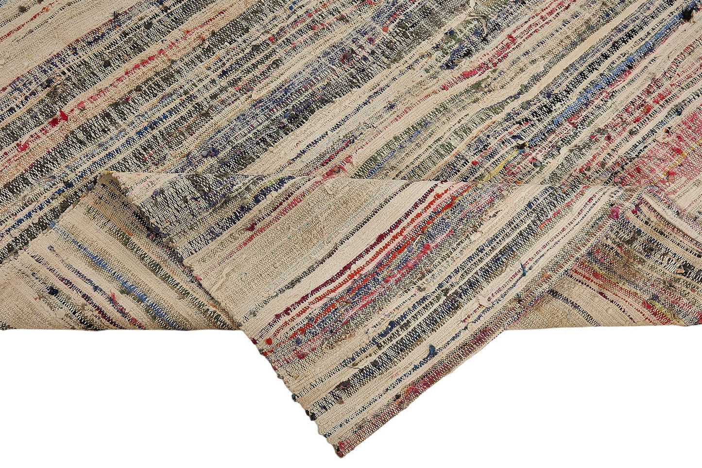 5x8 Handmade Vintage Chaput Kilim Rug - 51848