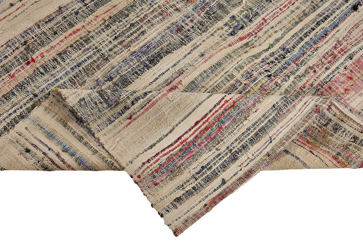 5x8 Handmade Vintage Chaput Kilim Rug - 51848