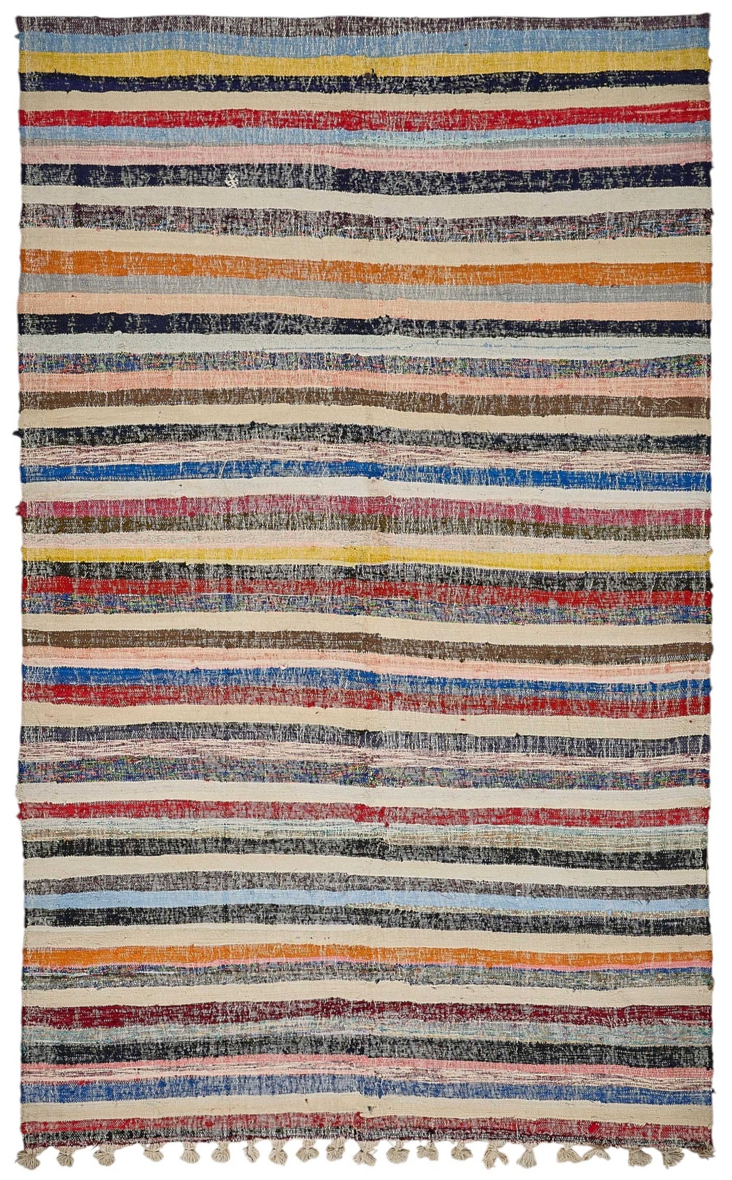 6x10 Handmade Vintage Chaput Kilim Rug - 51849