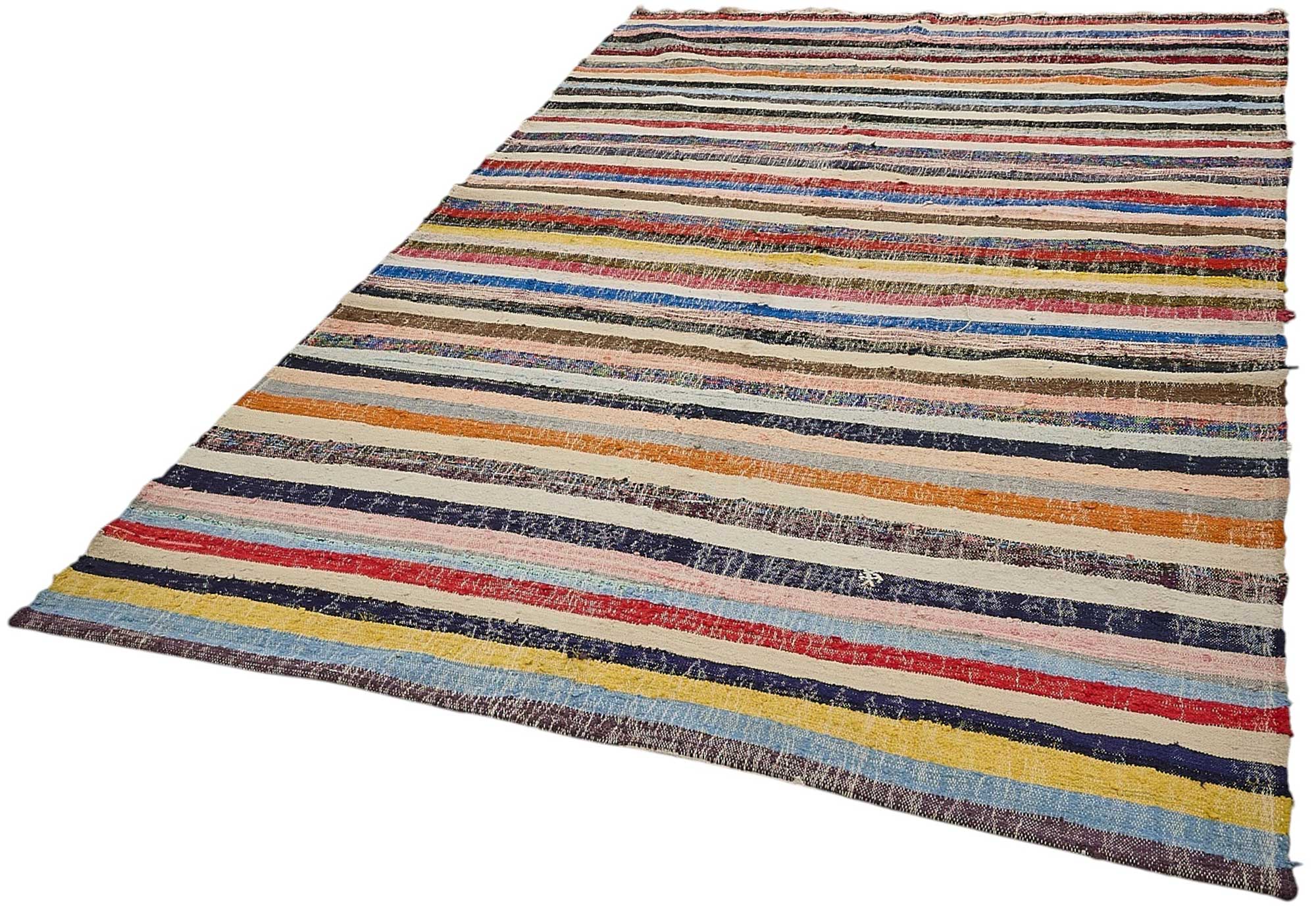 6x10 Handmade Vintage Chaput Kilim Rug - 51849