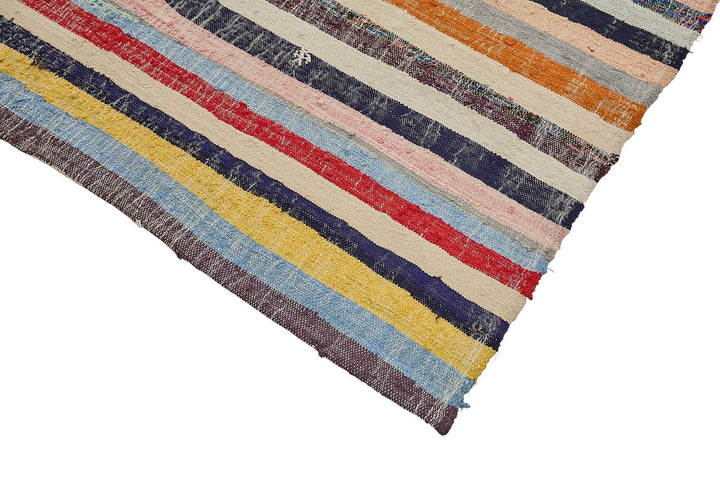 6x10 Handmade Vintage Chaput Kilim Rug - 51849