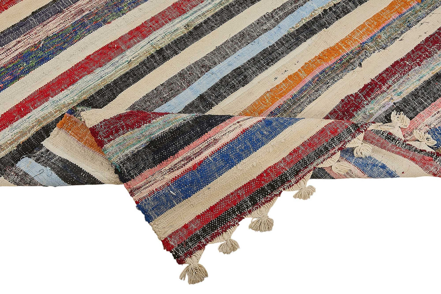 6x10 Handmade Vintage Chaput Kilim Rug - 51849