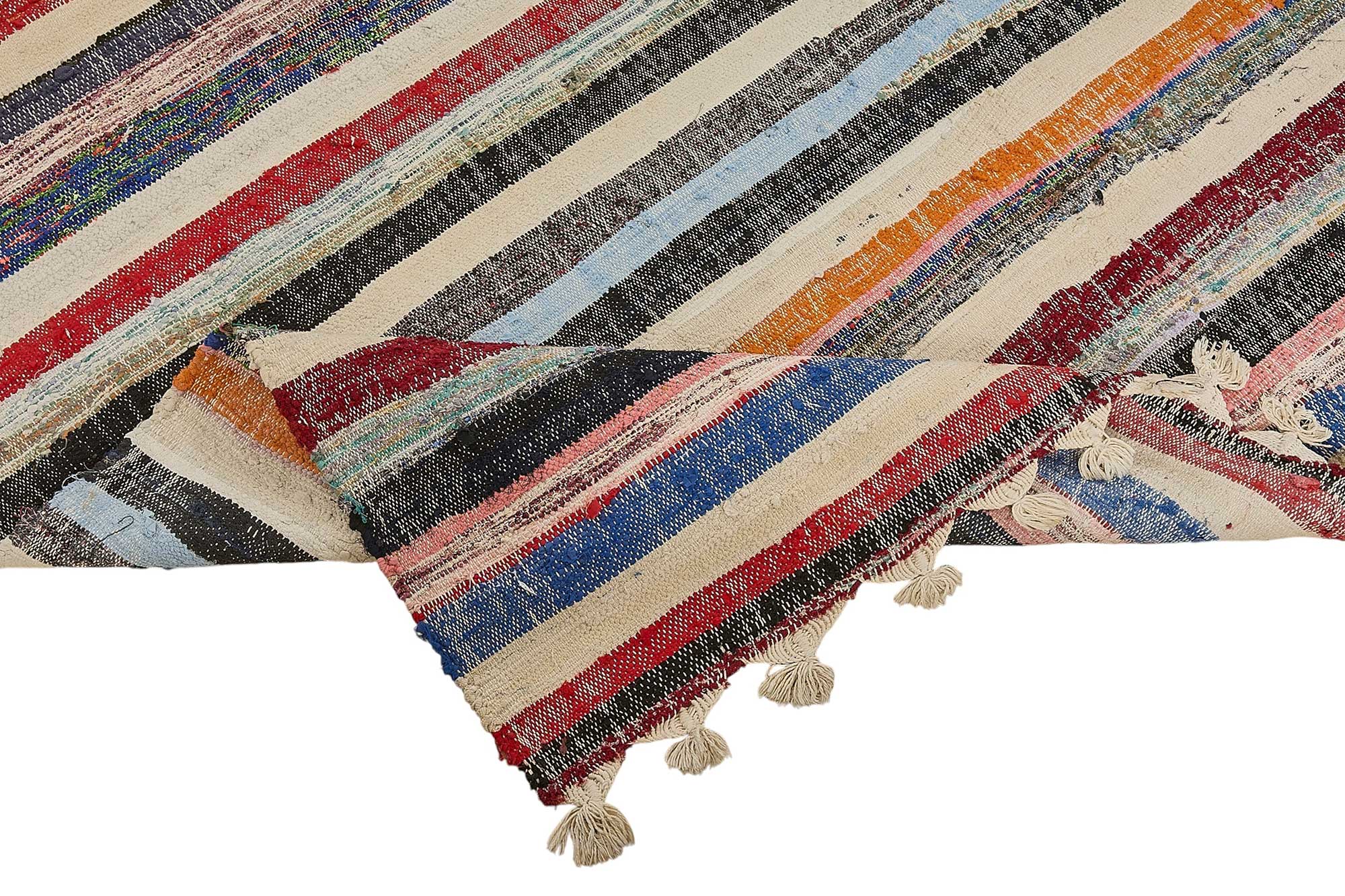6x10 Handmade Vintage Chaput Kilim Rug - 51849