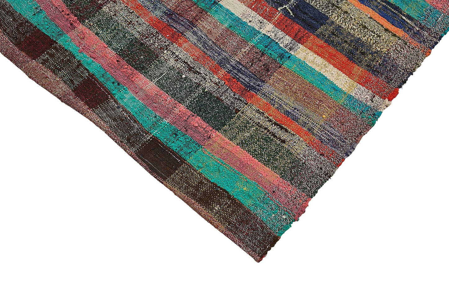 6x9 Handmade Vintage Chaput Kilim Rug - 51850