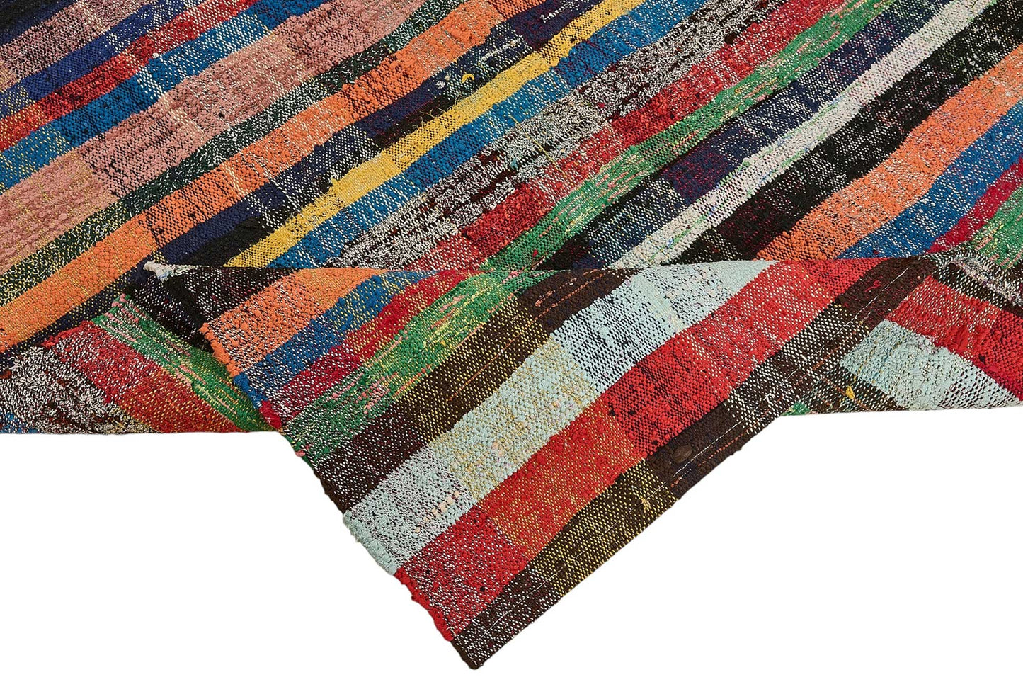 6x9 Handmade Vintage Chaput Kilim Rug - 51850