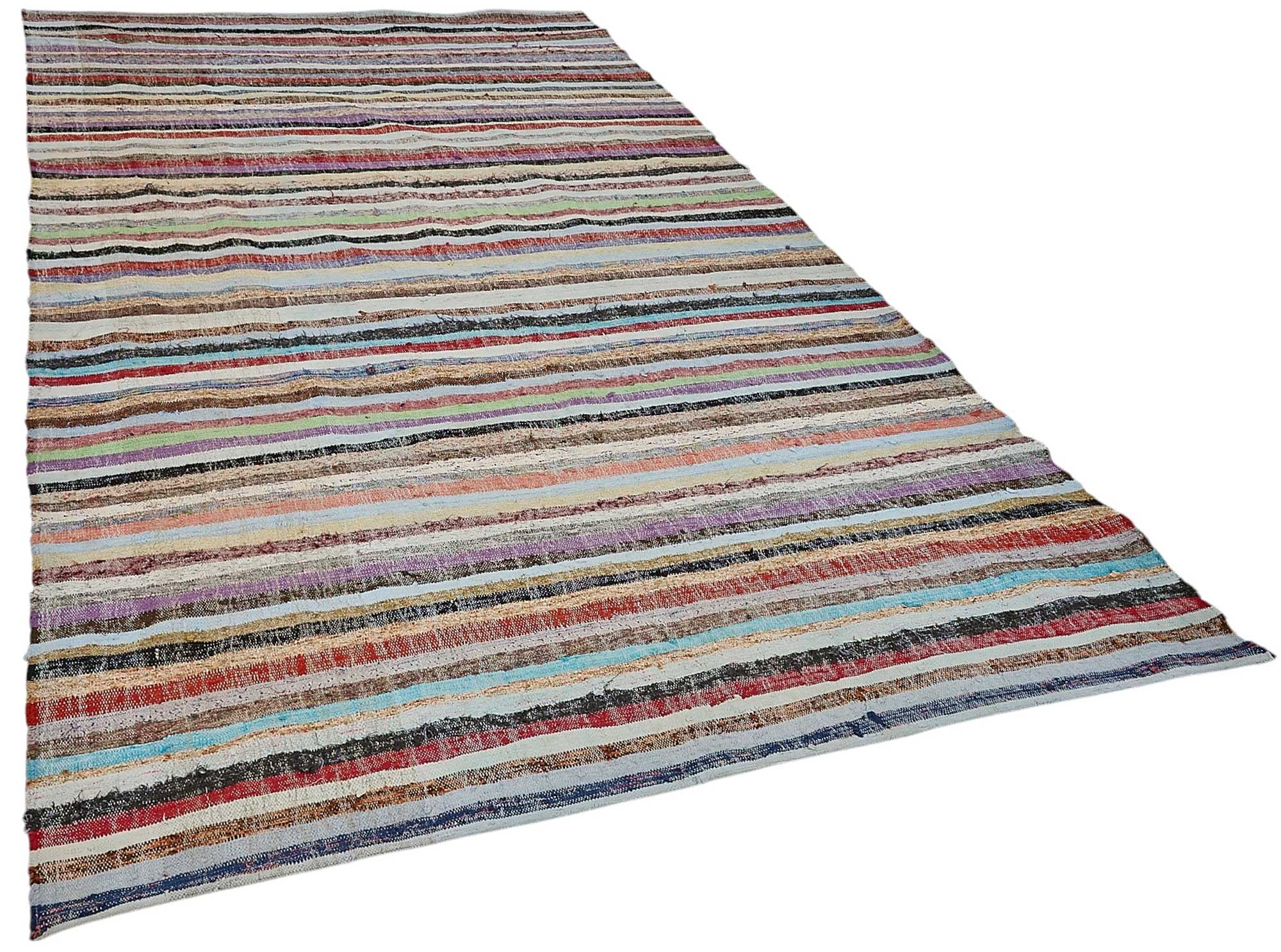 6x10 Handmade Vintage Chaput Kilim Rug - 51851