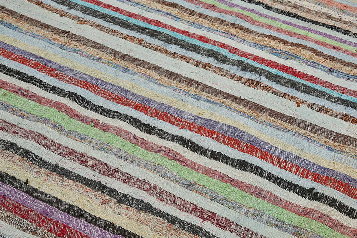6x10 Handmade Vintage Chaput Kilim Rug - 51851