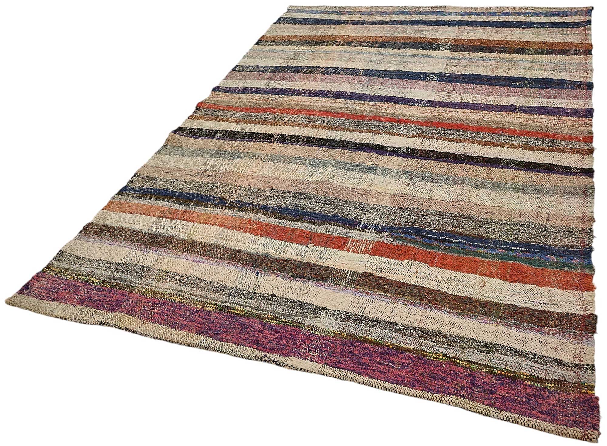 6x9 Handmade Vintage Chaput Kilim Rug - 51852