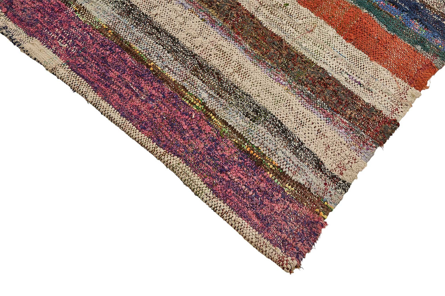 6x9 Handmade Vintage Chaput Kilim Rug - 51852