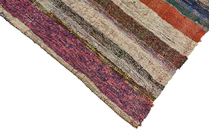 6x9 Handmade Vintage Chaput Kilim Rug - 51852