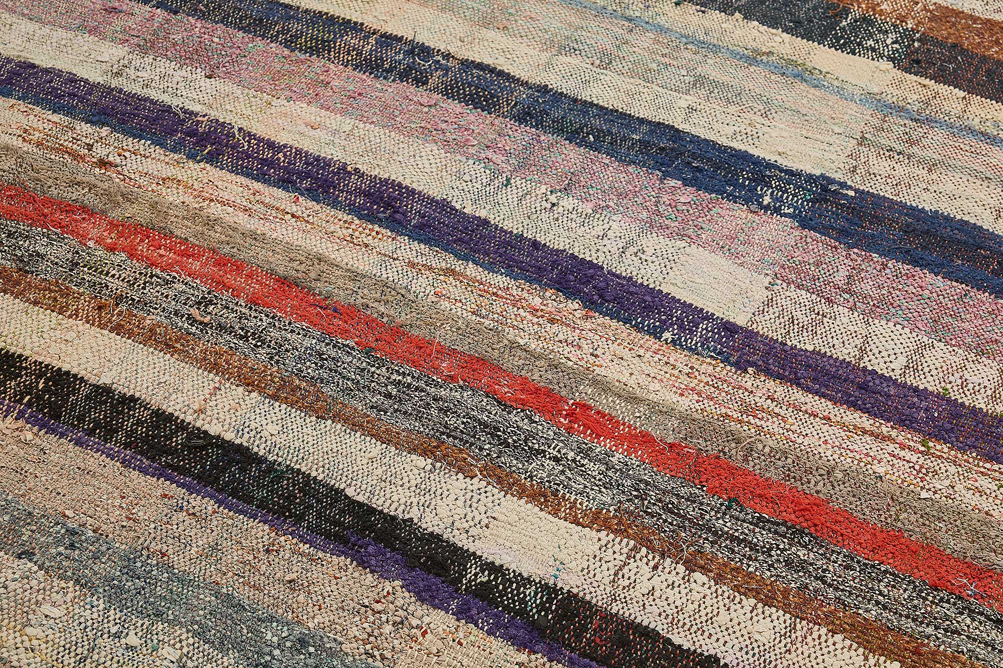 6x9 Handmade Vintage Chaput Kilim Rug - 51852