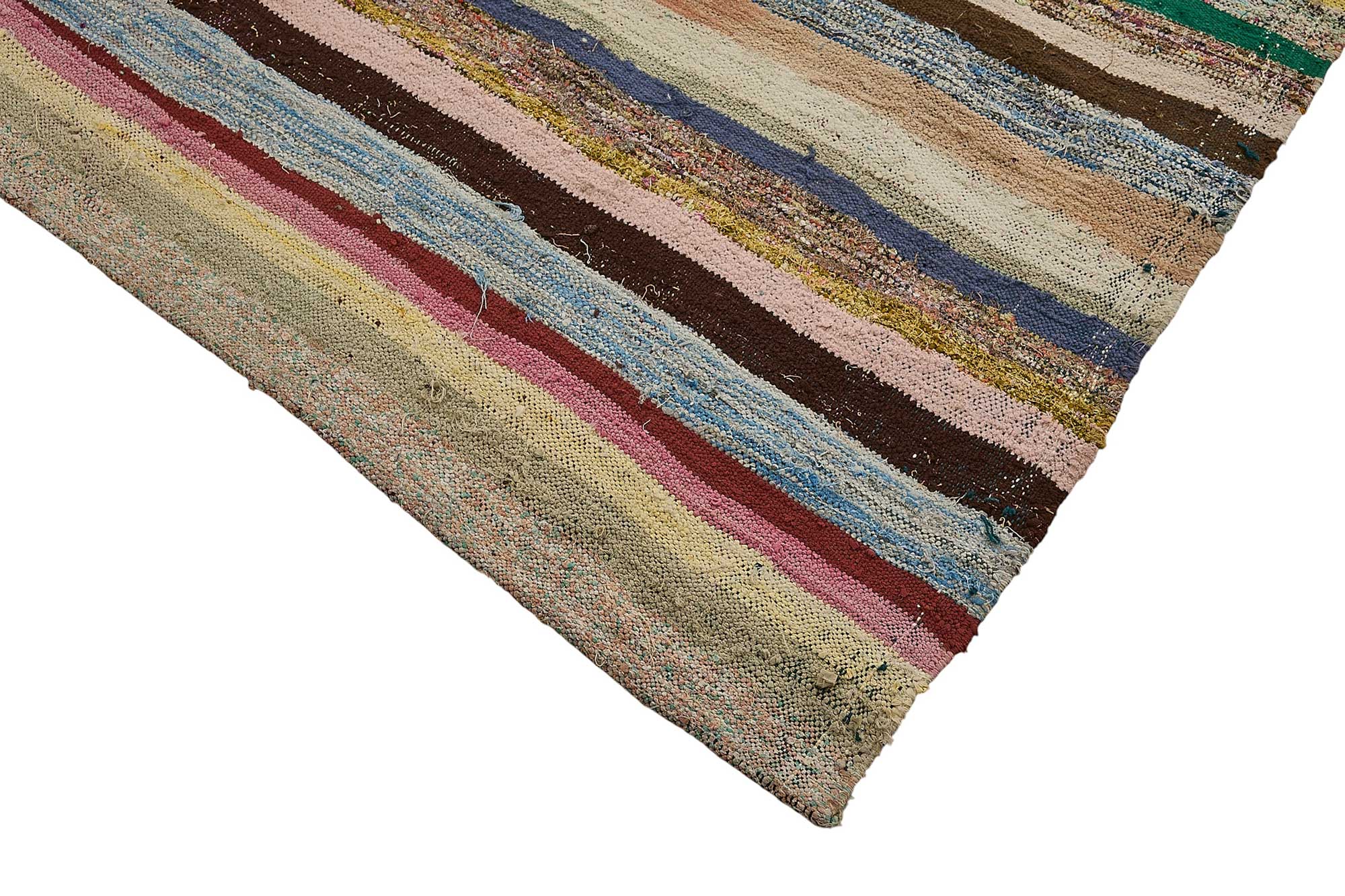 6x8 Handmade Vintage Chaput Kilim Rug - 51853