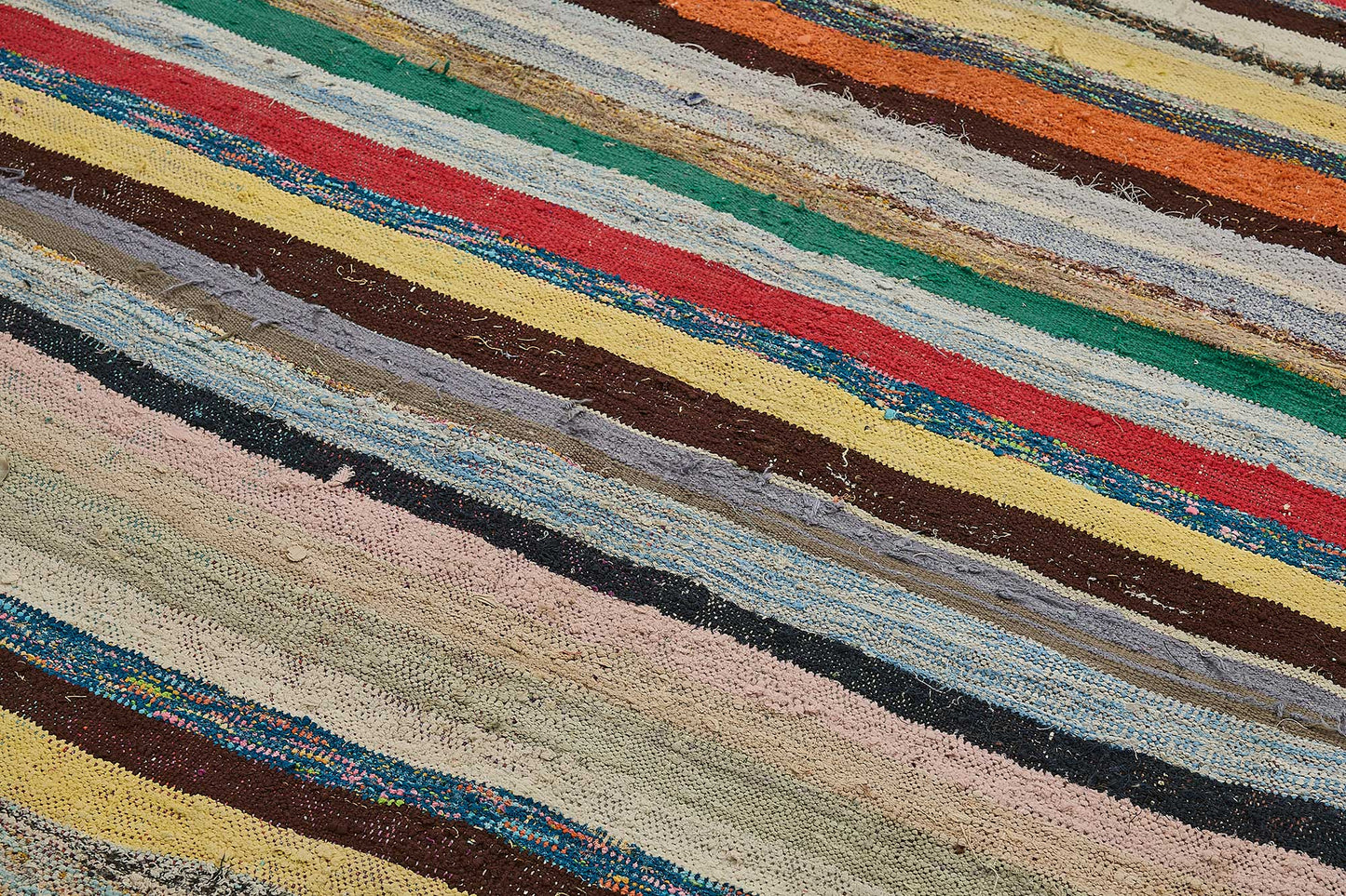6x8 Handmade Vintage Chaput Kilim Rug - 51853