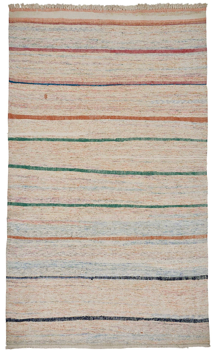 6x11 Handmade Vintage Chaput Kilim Rug - 51854