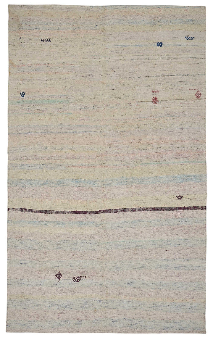 6x10 Vintage Turkish Chaput Kilim Rug - 51856